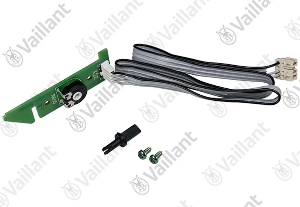 Vaillant Potentiometer mit Anschlusskabel, Stecker und Schrauben, zur Verwendung in elektronischen Steuerungen.